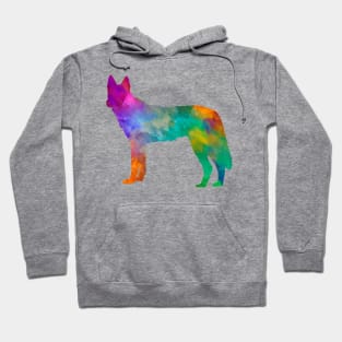 Czechoslovakian Wolfdog in watercolor Hoodie